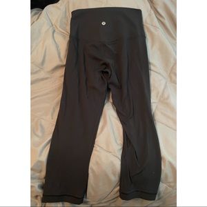 Lululemon Aligns size 4 cropped black leggings - lightly worn